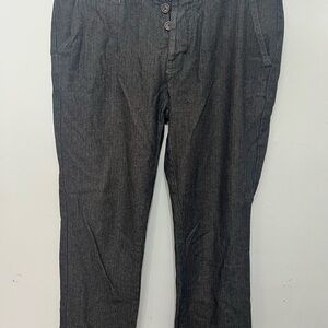 next Beige and Navy Casual Trousers Waistband Detail